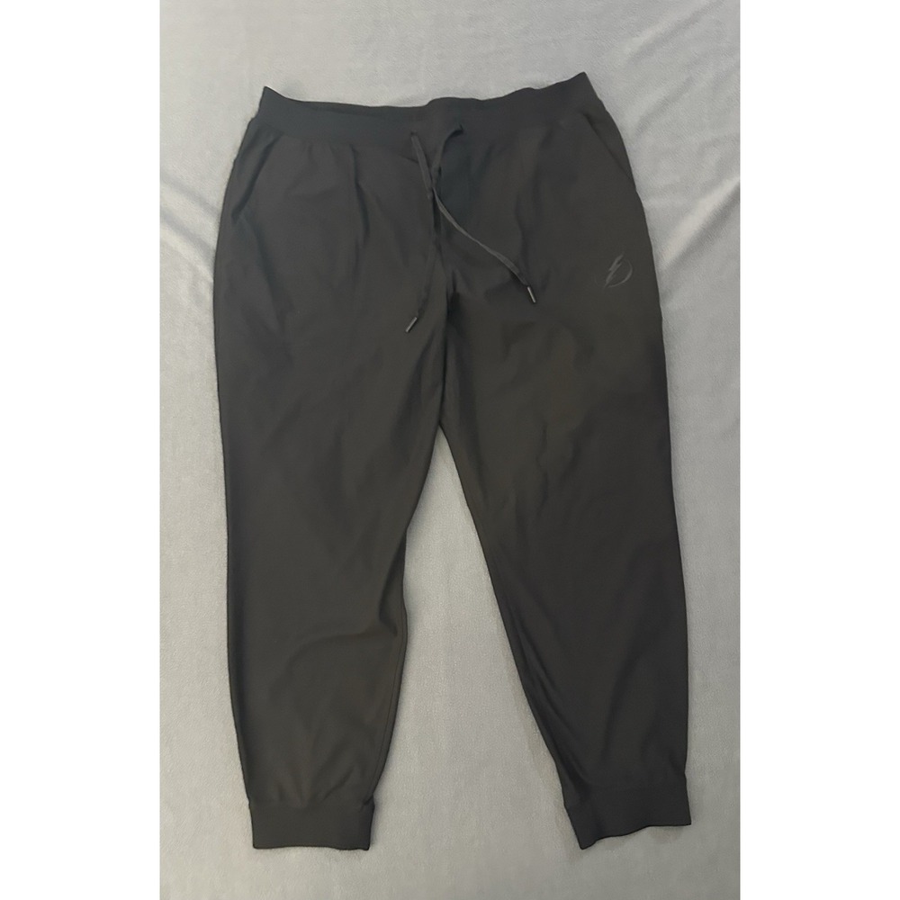 Lululemon Mens ABC Warpstreme Jogger Pants Black Size 2XL Tampa Bay Lightning